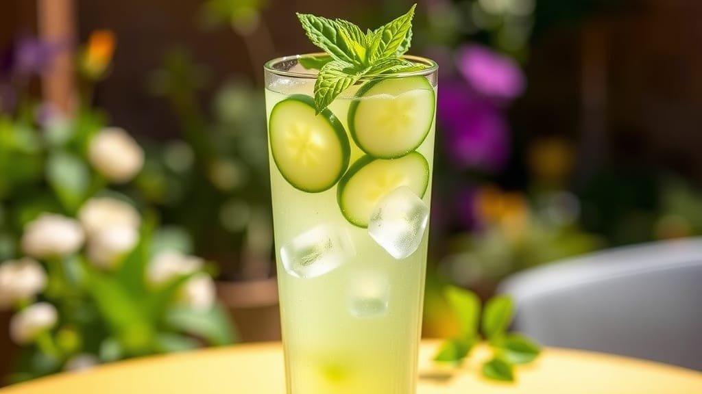 Refreshing Keto Cucumber Mint Detox Drink