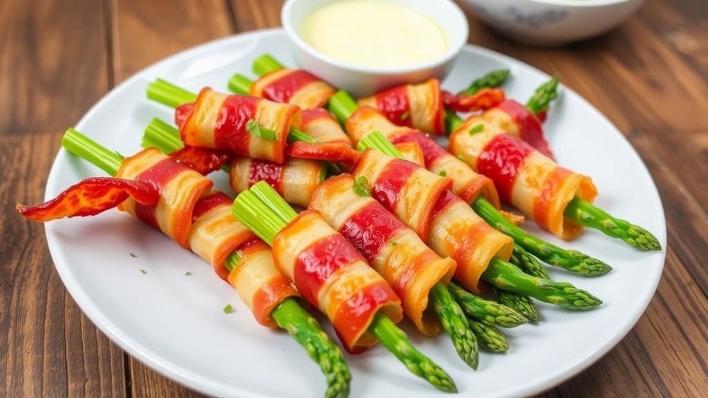 Crispy Bacon-Wrapped Asparagus Bites for Keto Lovers