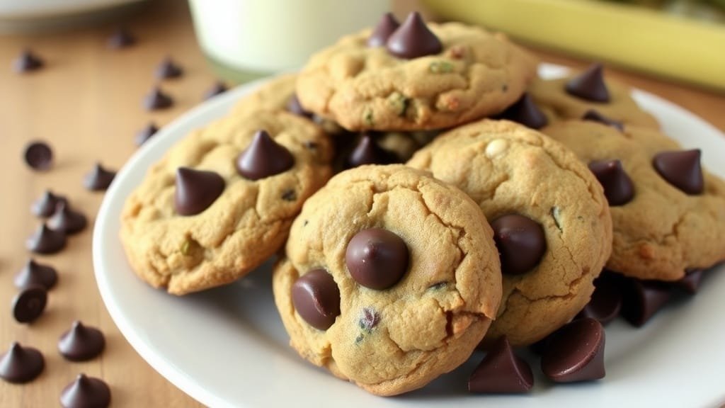 Keto-Friendly Chewy Chocolate Chip Zucchini Cookies