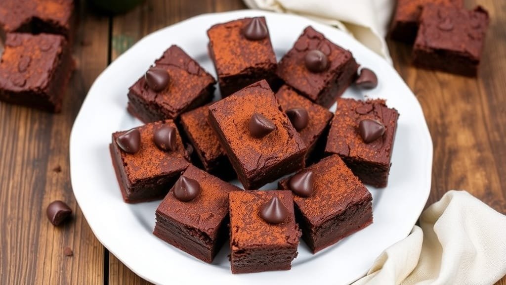 Decadent Keto Avocado Chocolate Brownies