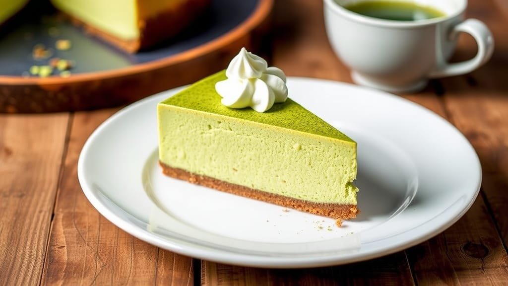Delicious Keto Matcha Green Tea Cheesecake Recipe
