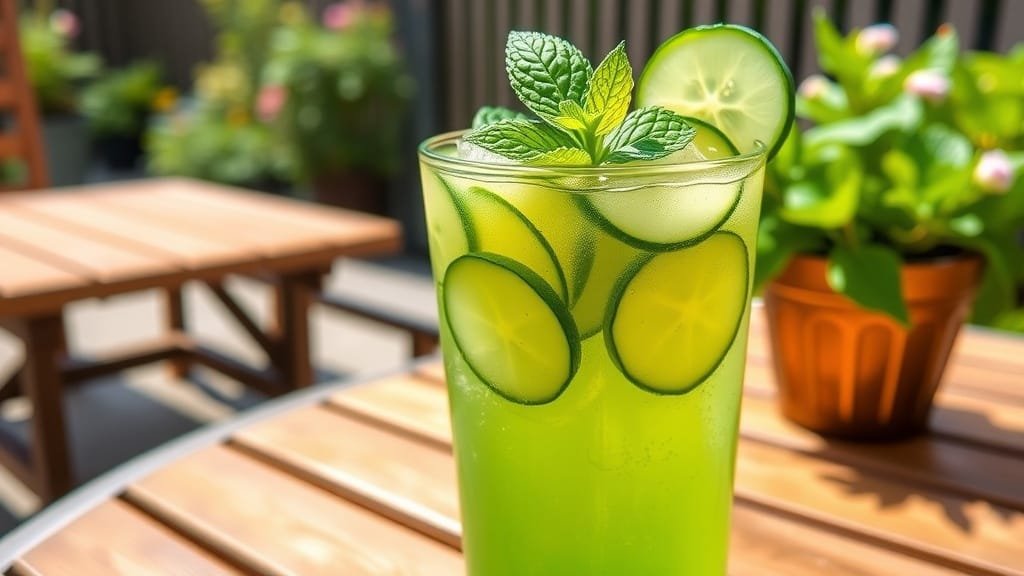 Refreshing Keto Minted Cucumber Cooler