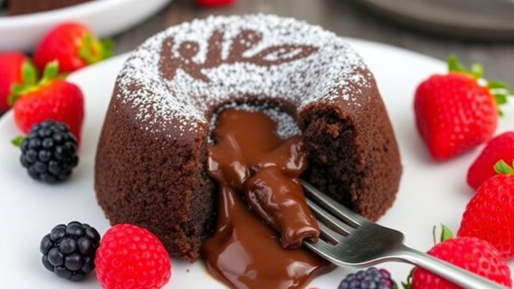 Decadent Keto Chocolate Lava Cake