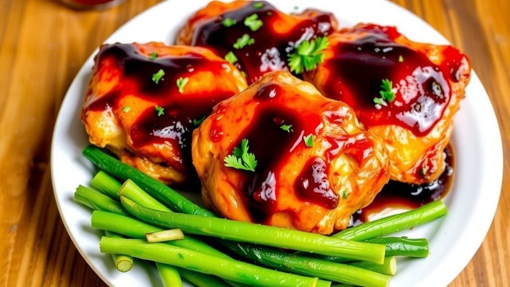 Savory Keto Balsamic Glazed Chicken Thighs
