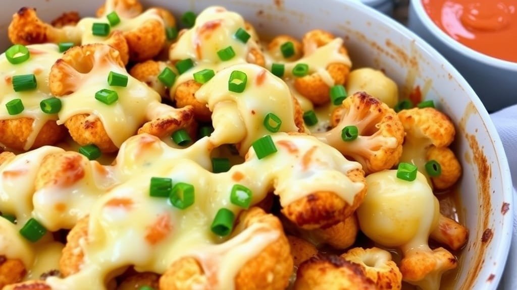 Keto Buffalo Ranch Chicken and Cauliflower Bake