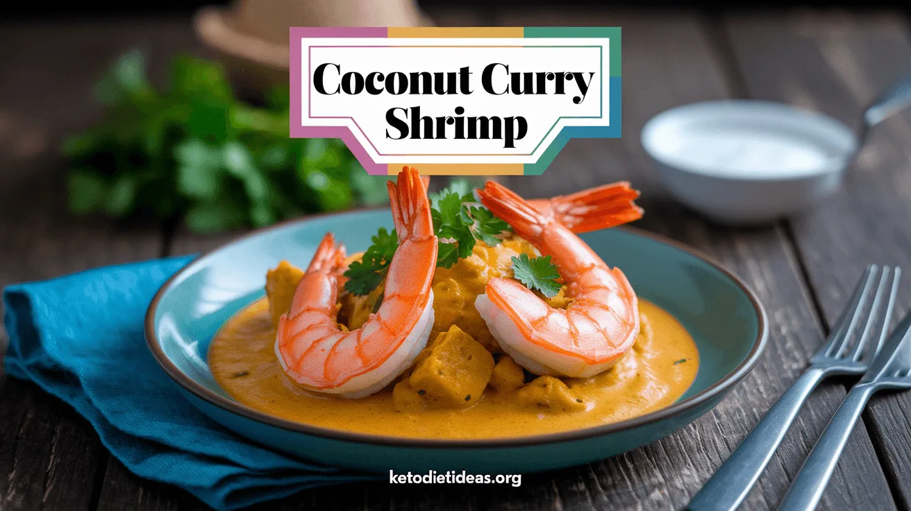 Keto Coconut Curry Shrimp