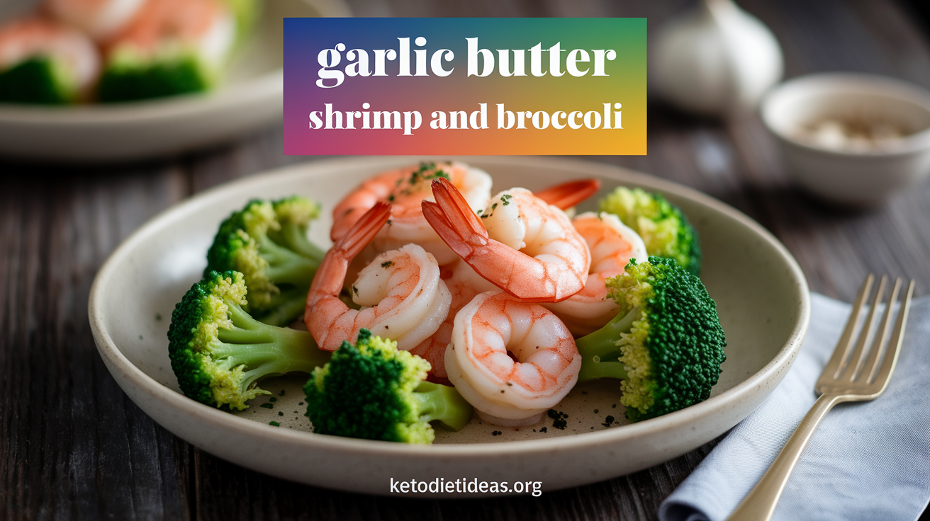 Keto Garlic Butter Shrimp and Broccoli