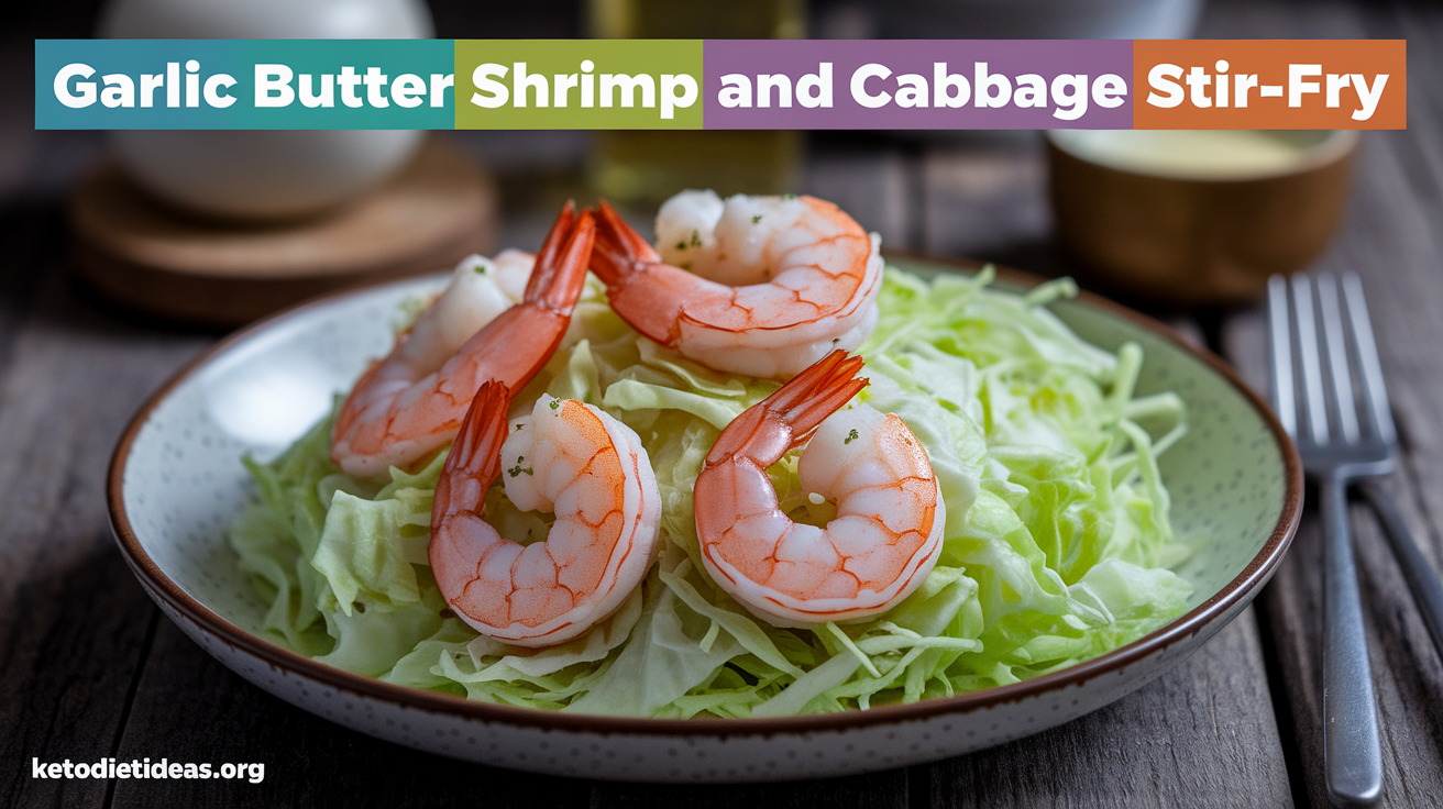 Keto Garlic Butter Shrimp and Cabbage Stir-Fry