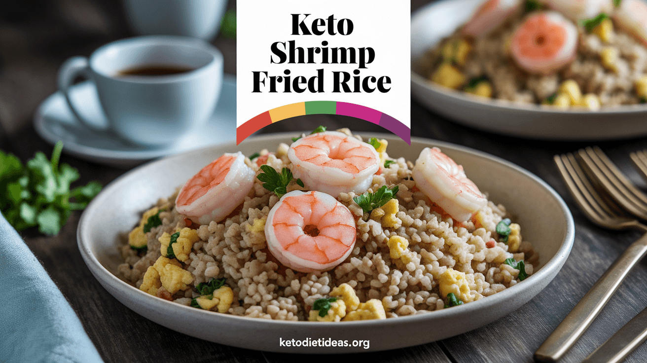 Keto Shrimp Fried “Rice”