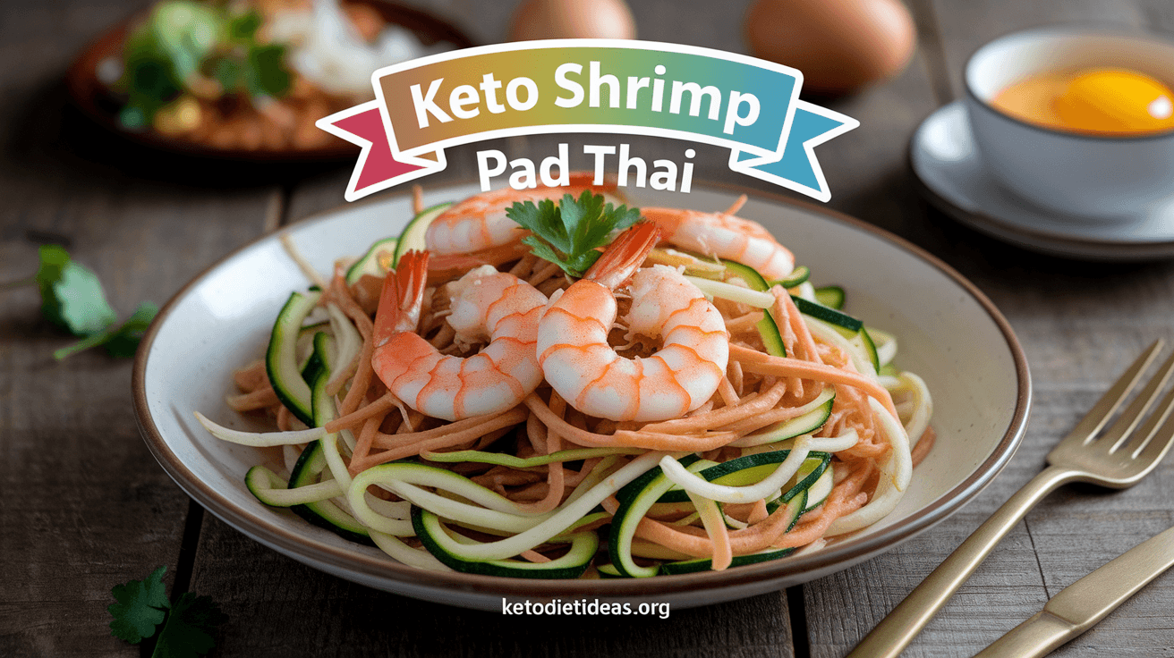 Keto Shrimp Pad Thai