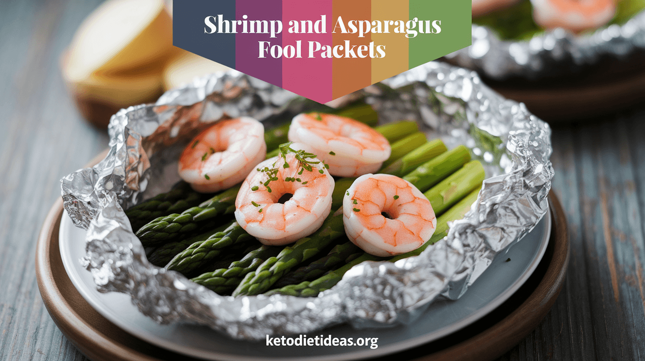 Keto Shrimp and Asparagus Foil Packets
