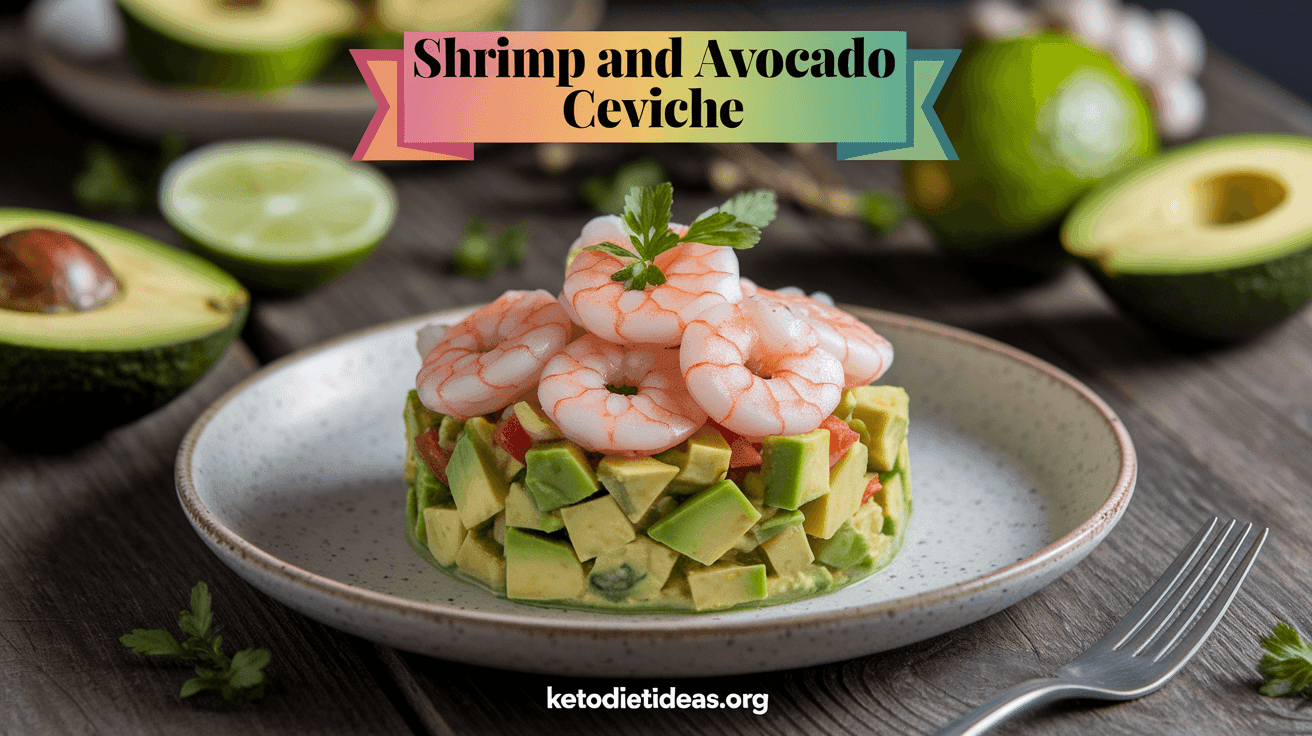 Keto Shrimp and Avocado Ceviche