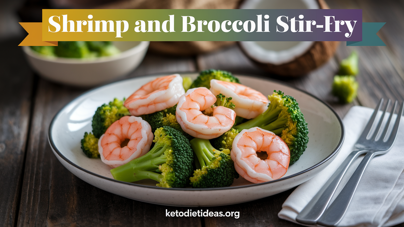 Keto Shrimp and Broccoli Stir-Fry