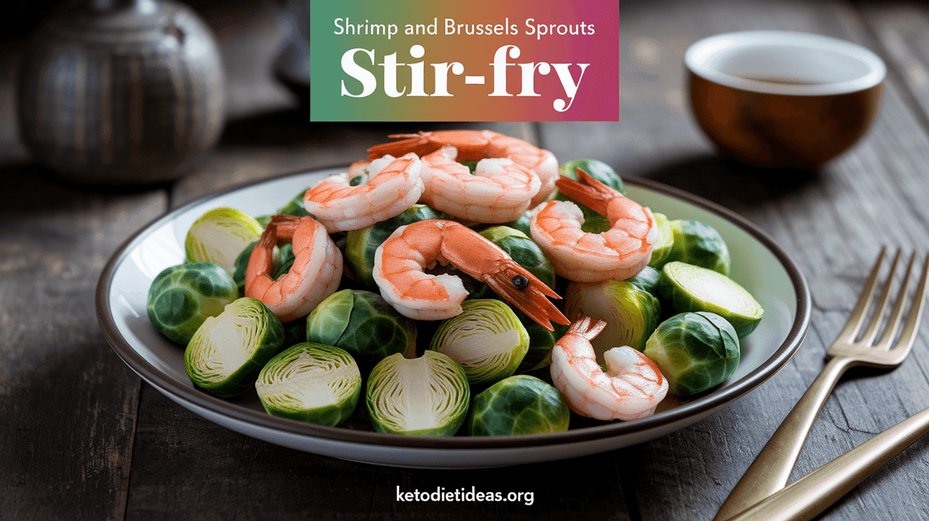 Keto Shrimp and Brussels Sprouts Stir-Fry