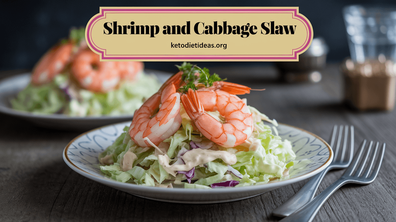 Keto Shrimp and Cabbage Slaw