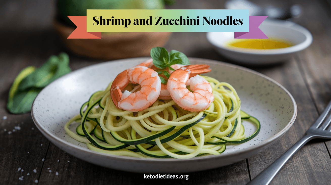 Keto Shrimp and Zucchini Noodles