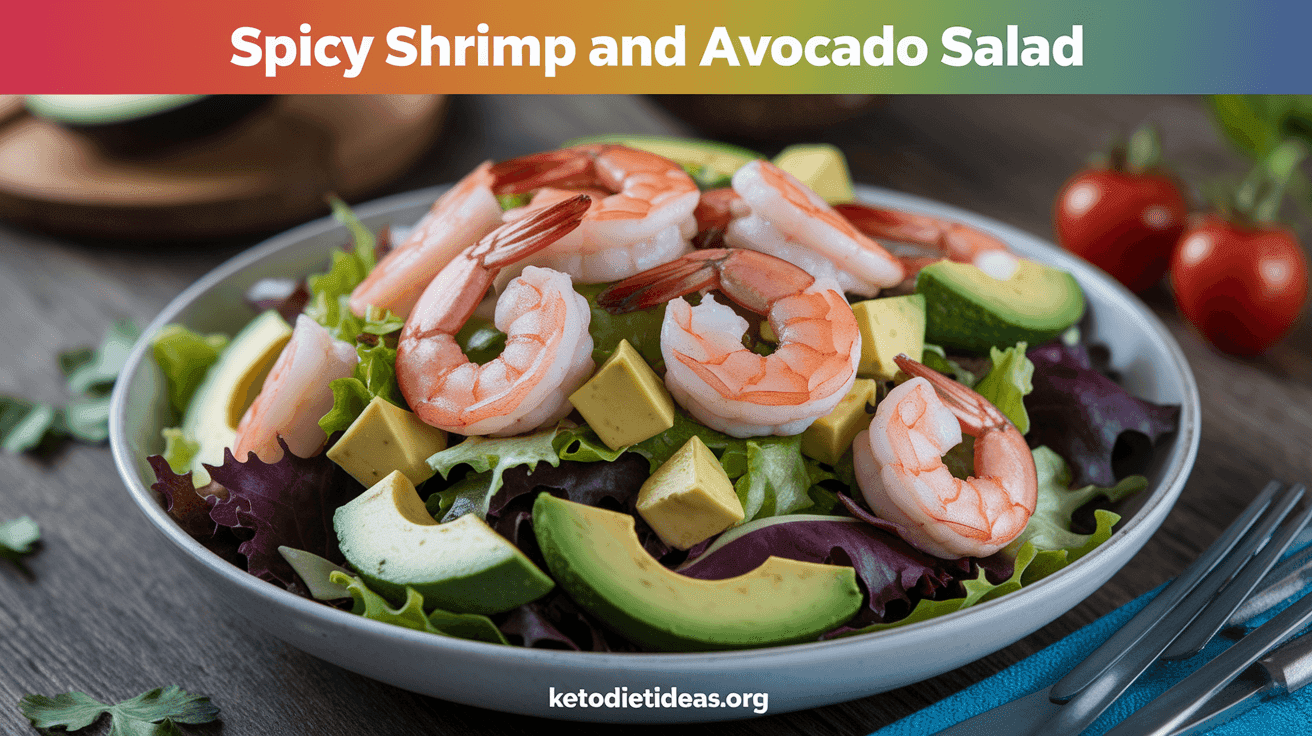 Keto Spicy Shrimp and Avocado Salad
