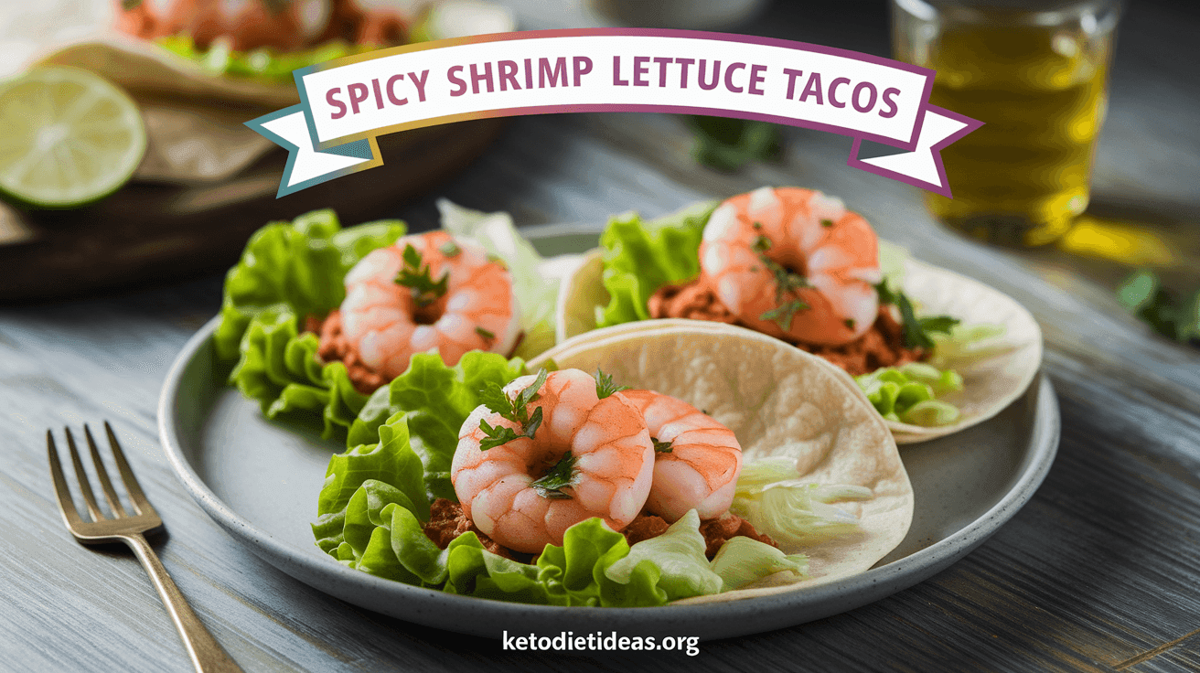 Keto Spicy Shrimp Lettuce Tacos